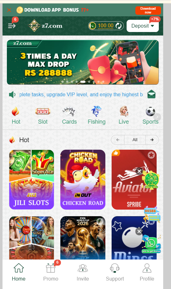 Z7.com App Screenshot 1